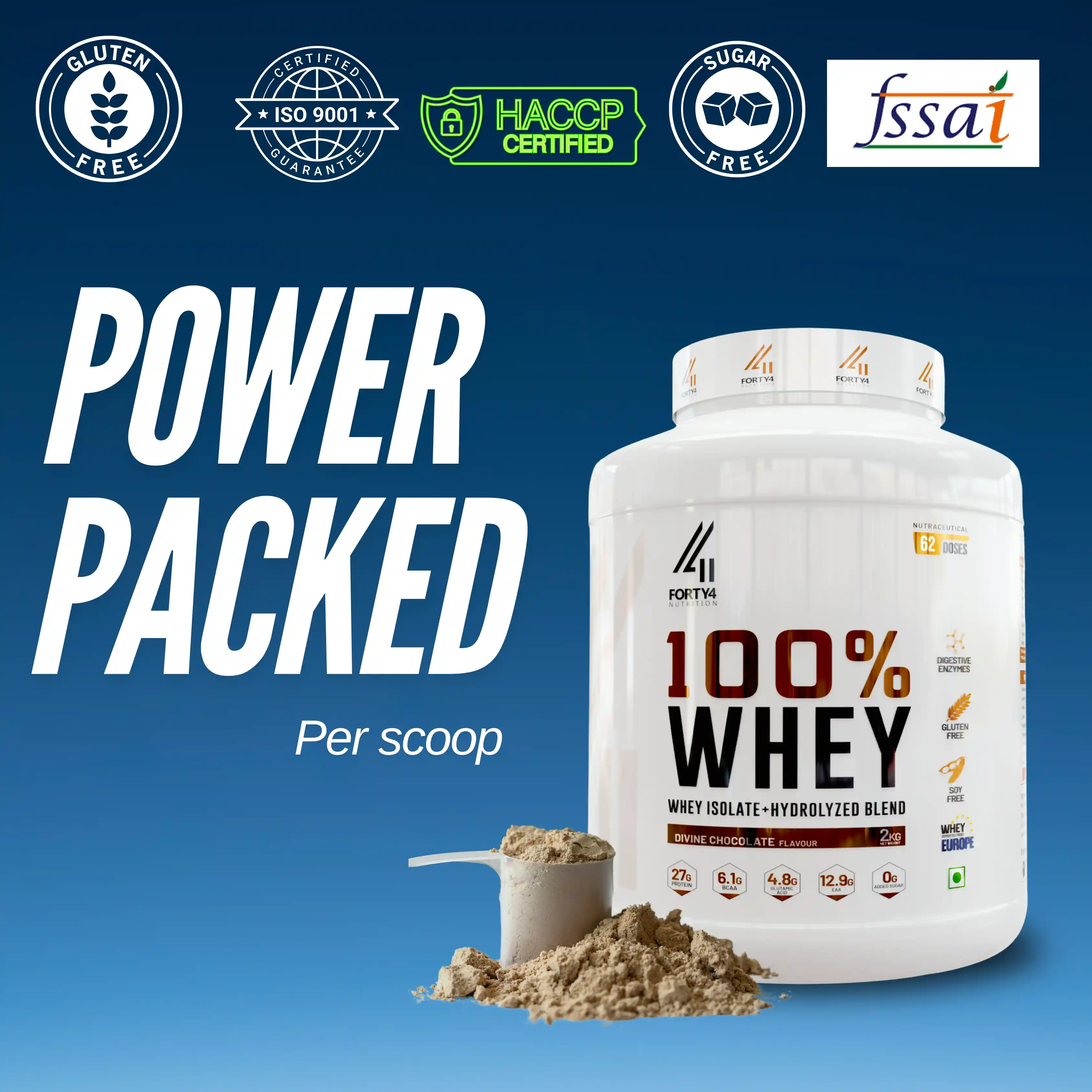 100% Whey Divine chocolate